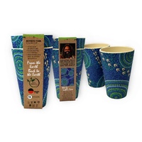 TUMBLERS, 2 SET BAMBOO ENVIRO LUTHER CORA WET