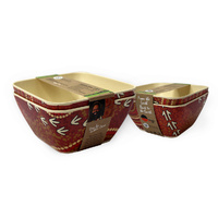 BOWLS, BAMBOO ENVIROWARE SET OF 2 LUTHER CORA DRY