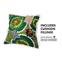 CUSHION, COLIN JONES COLOURS OF THE RAINFOREST