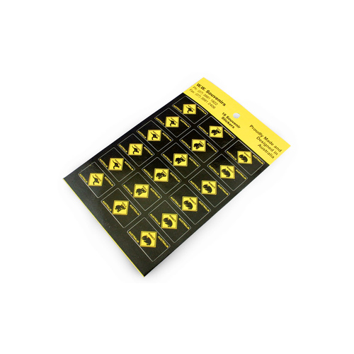 STICKER, ROADSIGN 15X