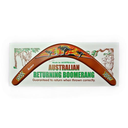 BOOMERANG, 18" SUNSET CARDED