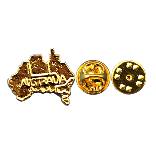 HAT PIN, MAP GILT (x200)