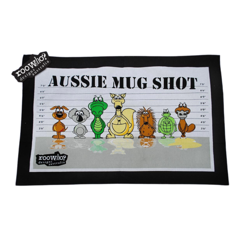 KITCHEN TOWEL, AUSSIE MUG SHOT