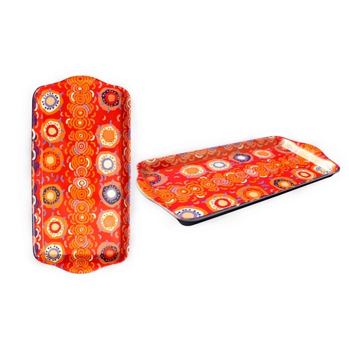 TRAY, MELAMINE 25CMX12CM DESERT SUN